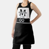 可愛いヴィンテージ素朴ボウモノグラムファミリー名 エプロン (インサイチュ)