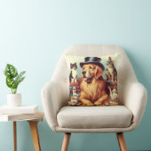 可愛いヴィンテージ絵画犬 クッション (椅子)