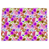 可愛いヴィンテージ花柄 ラージペーパーバッグ (正面)