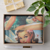 可愛いヴィンテージ 薄葉紙 (ギフト)