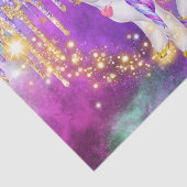 可愛い一角獣魔法グリッター銀河系スパークルガール 薄葉紙 (詳細)