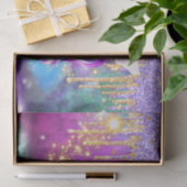 可愛い一角獣魔法グリッター銀河系スパークルガール 薄葉紙 (ギフト)