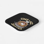 可愛い七面鳥の感謝祭に基づくグルーヴな時間 ペーパープレート (傾斜あり)