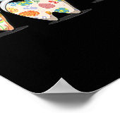 可愛い三バニー歯歯科分歯科医師幸せ ポスター (角)