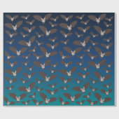 可愛い不気味こうもり ラッピングペーパー (フラット)