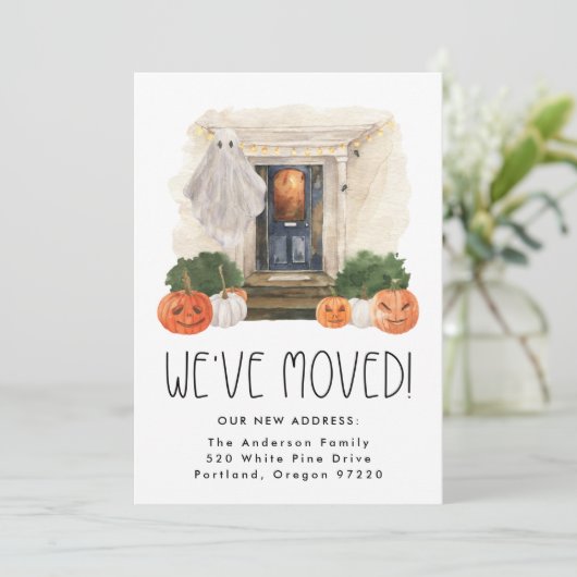 可愛い不気味とハ幽霊のよく出るロウィーンムービング 案内状 (スタンド正面)