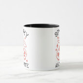 可愛い不気味スカルホワイトハロウィーン マグカップ (中央)