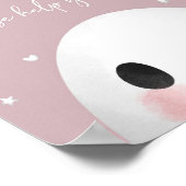 可愛い不気味ハロウィンのドリンク看板 ポスター (角)