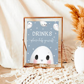 可愛い不気味ハロウィンのドリンク看板 ポスター