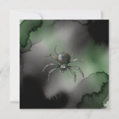 可愛い不気味モンスターバッシュハローウィンパーティ 招待状 (裏面)