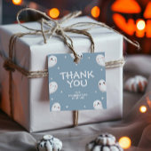 可愛い不気味ワンハロウィンボーイ1stバースデースクエア フェイバータグ