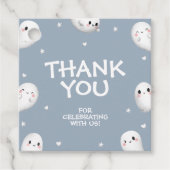 可愛い不気味ワンハロウィンボーイ1stバースデースクエア フェイバータグ (正面)