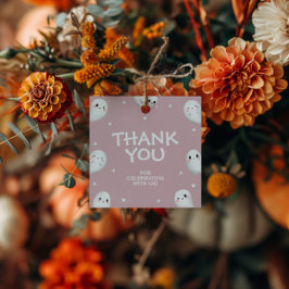 可愛い不気味ワンハロウィーンガール1stバースデースクエア フェイバータグ