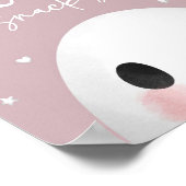 可愛い不気味ワンハロウィーンスナックサイン ポスター (角)