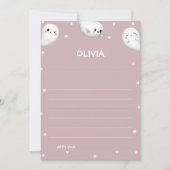 可愛い不気味ワンハロウィーンタイムカプセルカード 招待状 (正面)