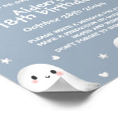 可愛い不気味ワンハロウィーンタイムカプセルサイン ポスター (角)