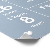 可愛い不気味ワンハロウィーンマイルストーンサイン ポスター (角)