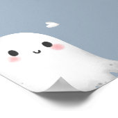 可愛い不気味ワンハロウィーン歓迎サイン ポスター (角)