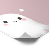 可愛い不気味ワンハロウィーン歓迎サイン ポスター (角)