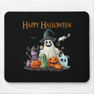 可愛い不気味幽霊ハロウィーンの衣装ハッピーハロウィー マウスパッド