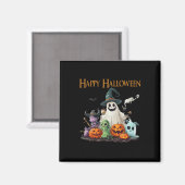 可愛い不気味幽霊ハロウィーンの衣装ハッピーハロウィー マグネット (正面/裏面)