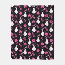 可愛い不気味幽霊&ピンクカボンプキンハロウィーン