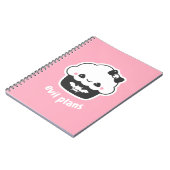 可愛い不気味悪のプランCupcake ノートブック (左側)