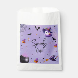 可愛い不気味最初の誕生日ハローウィンパーティ紫 フェイバーバッグ
