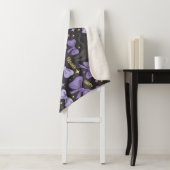 可愛い不気味黒猫&ボウシームレスハロウィーン シェルパブランケット (インサイチュ)