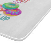 可愛い与えドーナツのやる気を起こさせる引用文名 カッティングボード (角)