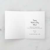 可愛い世界最高のの犬の母の写真の母の日 カード (内部)