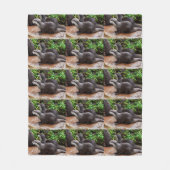 可愛い中流のカワウソ フリースブランケット (正面)