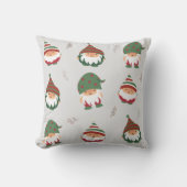 可愛い丸っぽいクリスマス小人柄 クッション (正面)