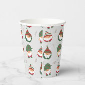 可愛い丸っぽいクリスマス小人柄 紙コップ (右)