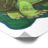 可愛い亀パーソナライズされたの部屋ポスター ポスター (角)