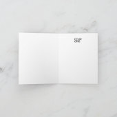 可愛い予測できな女の子折り札カード ノートカード (内部)