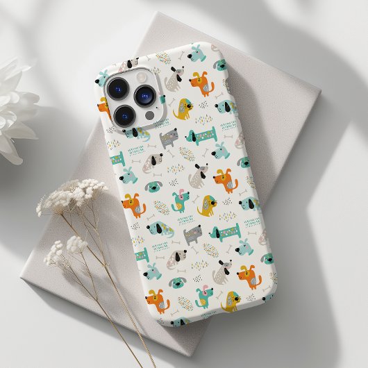 可愛い予測できな漫画よくはしゃぐ犬iPhone / iPadケース Case-Mate iPhoneケース