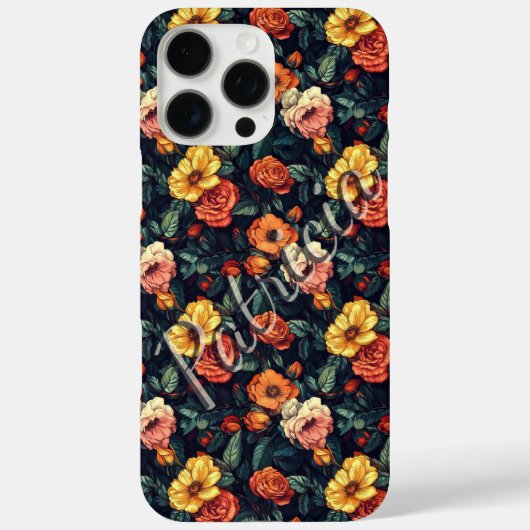 可愛い人へのオーダーメイド バラ柄 iPhoneケース Case-Mate iPhoneケース (裏面)