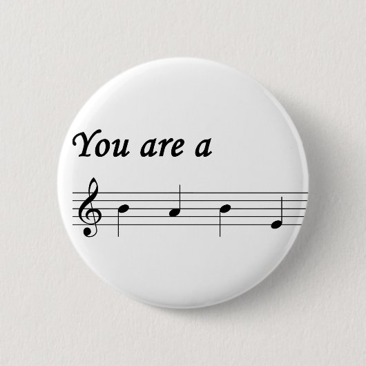 可愛い人ボタンです 缶バッジ (正面)