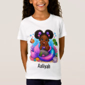 可愛い人魚の女の子Tシャツ 子供用 Tシャツ (正面)