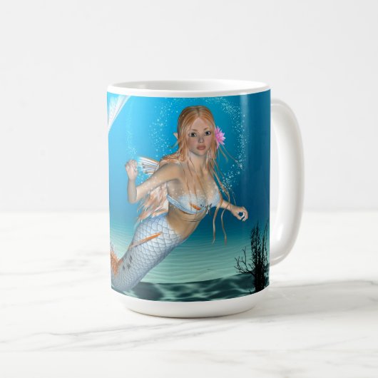 可愛い人魚 コーヒーマグカップ (正面右)