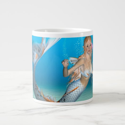 可愛い人魚 ジャンボコーヒーマグカップ (正面)