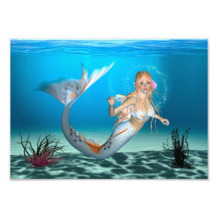 可愛い人魚 フォトプリント