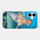 可愛い人魚 iPhone 16ケース (裏面横)