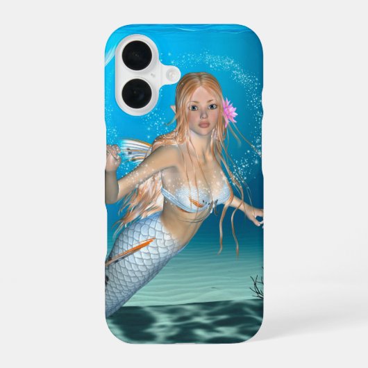 可愛い人魚 iPhone 16ケース (裏面)