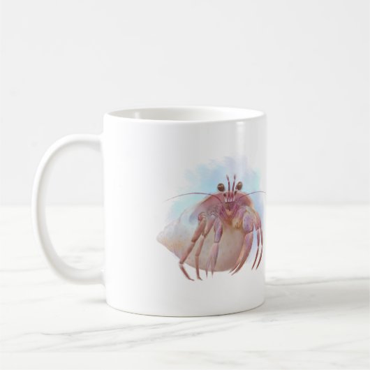 可愛い仙人カニのスケッチ コーヒーマグカップ (左)
