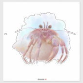 可愛い仙人カニのスケッチ シール (シート)