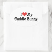 可愛い仲 楕円形シール (バッグ)