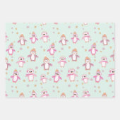 可愛い休日の漫画のパターカスタムン子供 ラッピングペーパーシート (正面2)