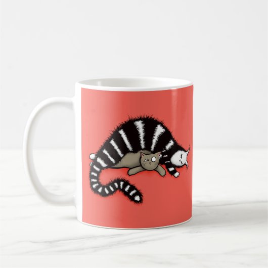 可愛い保護子猫 コーヒーマグカップ (左)